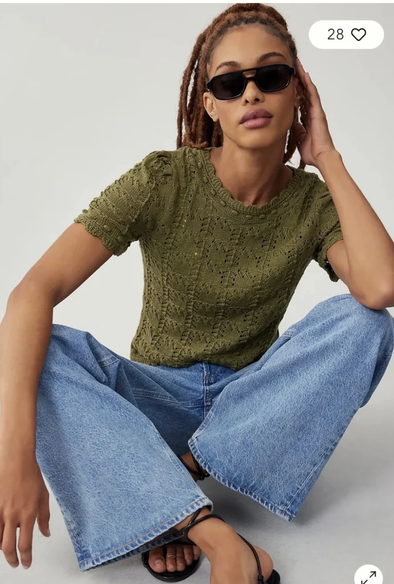 Image for ♥️T-shirt en m’aille  ANTHROPOLOGIE