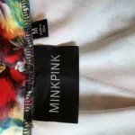 Thumbnail for Mink Pink floral satin mini skirt