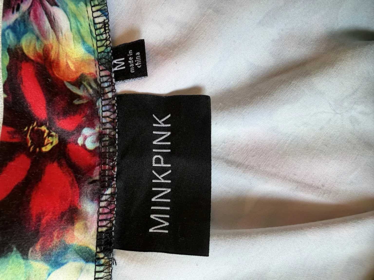 Image for Mink Pink floral satin mini skirt