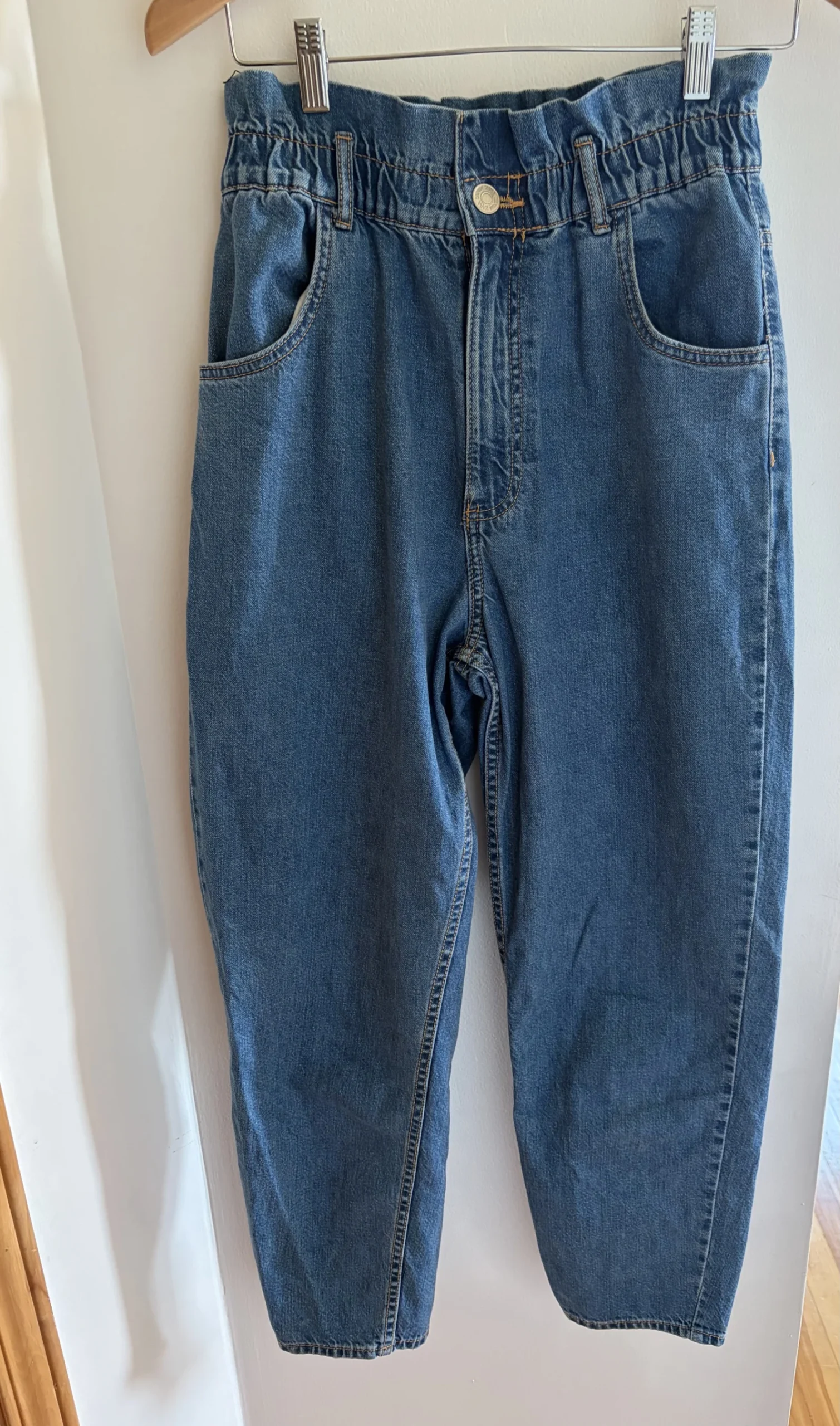 Jeans jambe ballon taille haute Zara seconde main