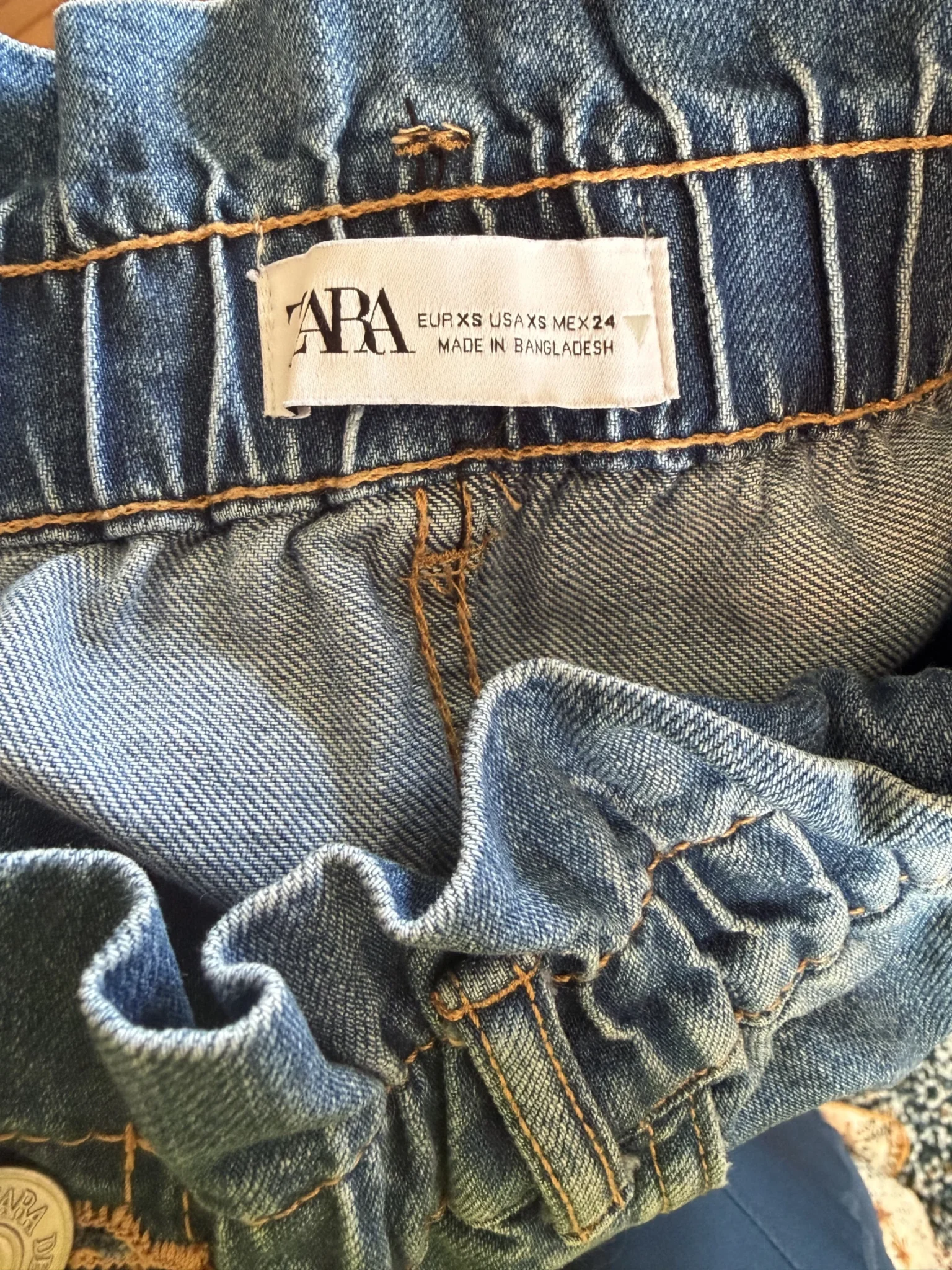 Image for Jeans jambe ballon taille haute