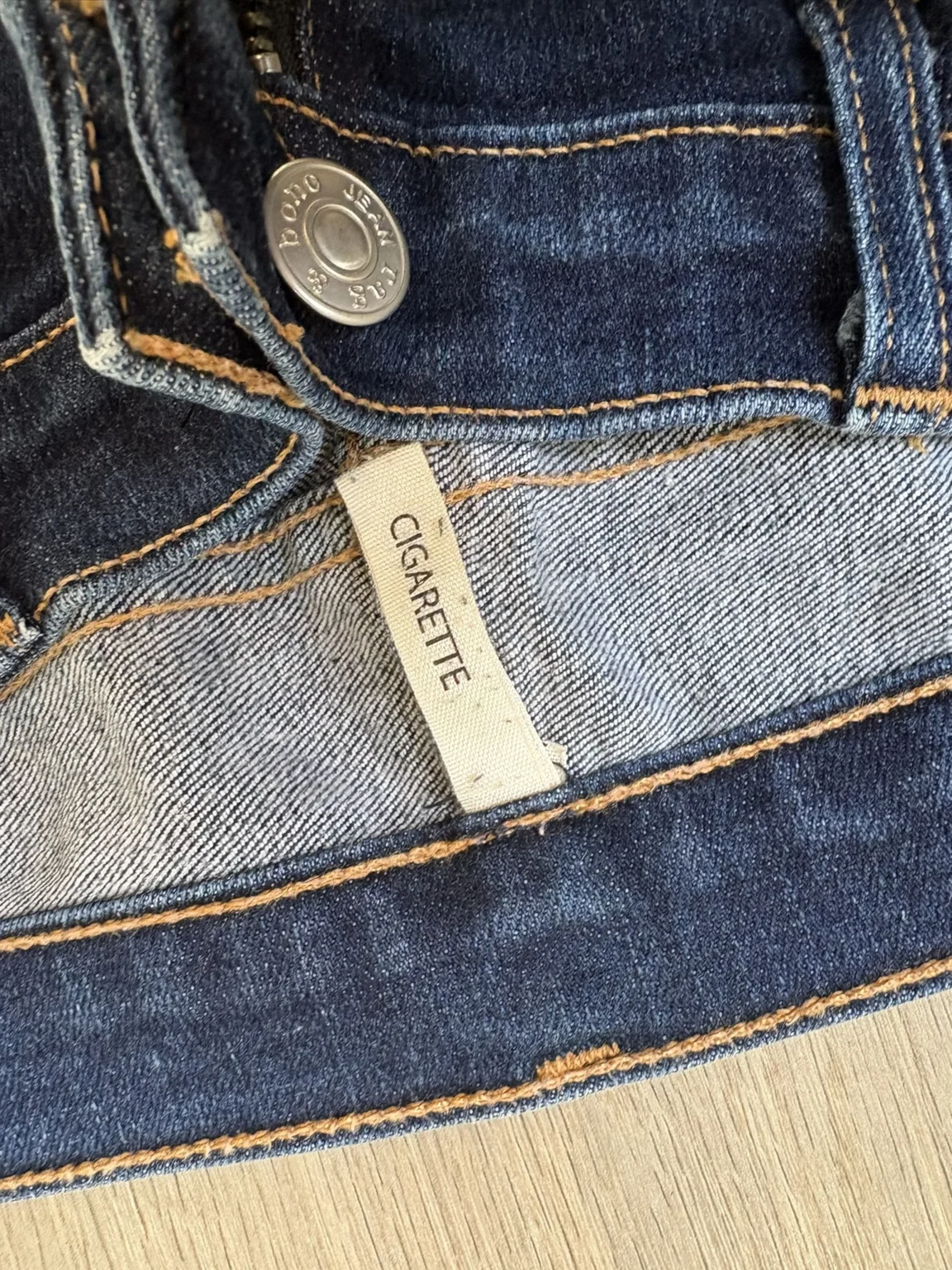 Image for Jean cigarette Rag & Bone, taille 32, délavage foncé, coupe slim droite - Comme neuf