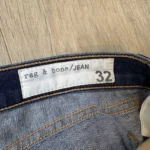 Thumbnail for Jean cigarette Rag & Bone, taille 32, délavage foncé, coupe slim droite - Comme neuf
