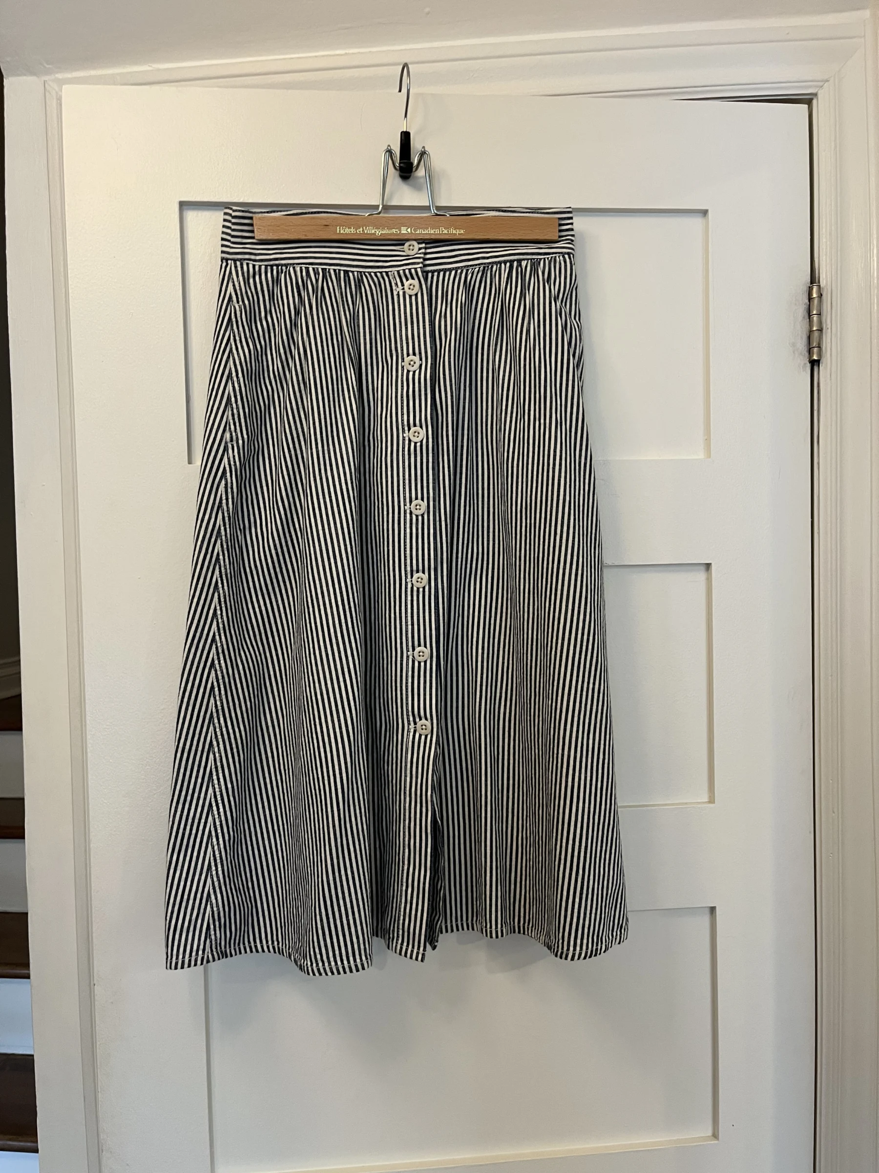 Jupe rayée bleu et blanc Madewell seconde main