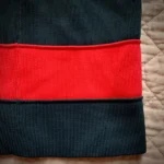 Thumbnail for TRISTAN – Jupe crayon ajustée rouge et noir à rayures – Taille M