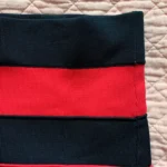 Thumbnail for TRISTAN – Jupe crayon ajustée rouge et noir à rayures – Taille M