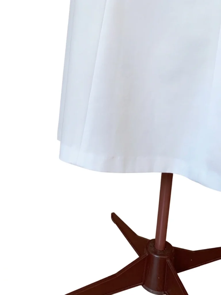 Image for BEECHERS BROOK – Jupe midi blanche classique de style vintage, coupe évasée (ligne A) – Taille 12
