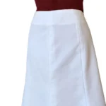 Thumbnail for BEECHERS BROOK – Jupe midi blanche classique de style vintage, coupe évasée (ligne A) – Taille 12