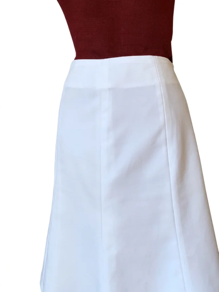 Image for BEECHERS BROOK – Jupe midi blanche classique de style vintage, coupe évasée (ligne A) – Taille 12