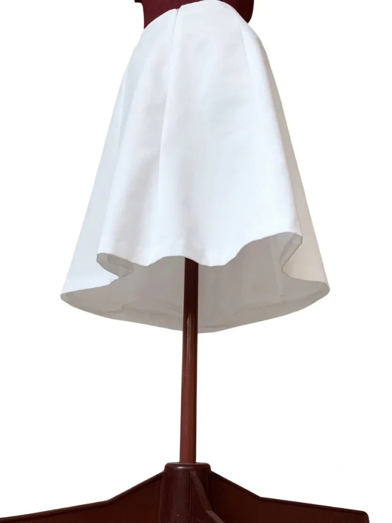 Image for BEECHERS BROOK – Jupe midi blanche classique de style vintage, coupe évasée (ligne A) – Taille 12