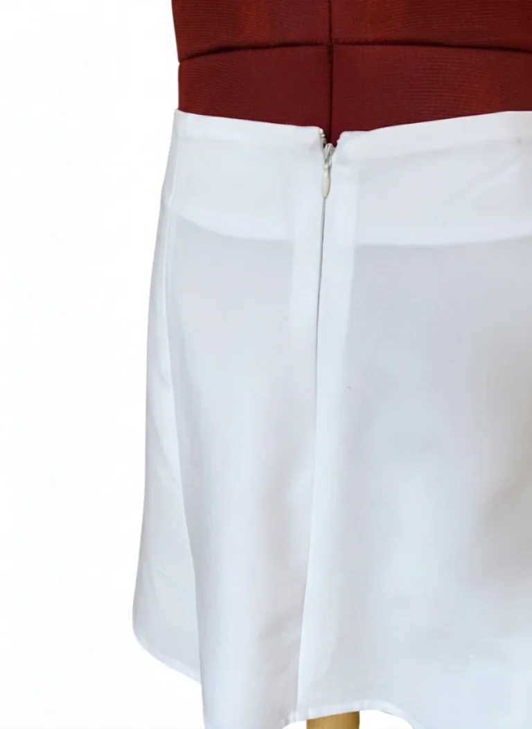 Image for BEECHERS BROOK – Jupe midi blanche classique de style vintage, coupe évasée (ligne A) – Taille 12