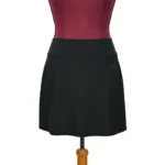 Featured thumbnail for MESSAGE FACTORY – Jupe-short (skort) taille haute noire pour femme avec short intégré – Taille M