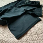 Thumbnail for MESSAGE FACTORY – Jupe-short (skort) taille haute noire pour femme avec short intégré – Taille M