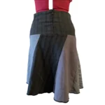 Thumbnail for CRÉATION ENCORE – Jupe midi évasée à rayures – Fabriquée à Montréal – Taille M