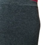 Thumbnail for Sandro Paris – Jupe midi en maille côtelée en mélange de laine – taille S (petite taille)