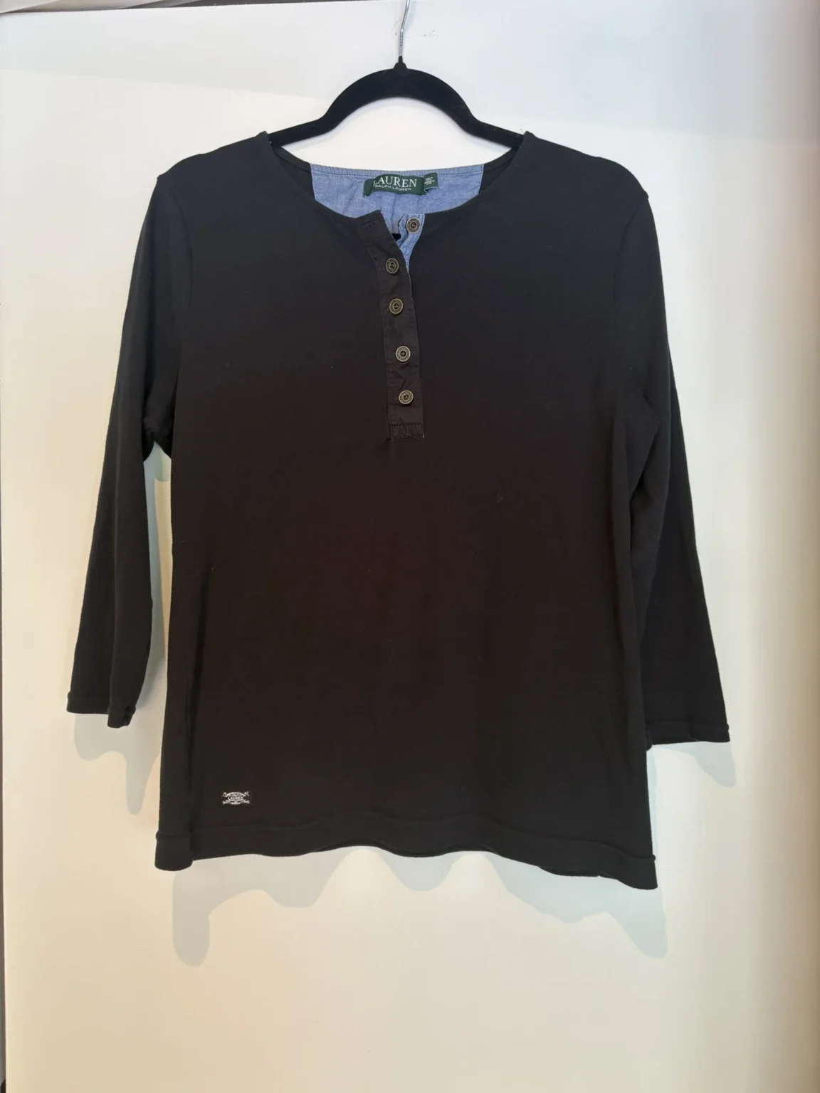 Featured image for Henley bleu marine Lauren Ralph Lauren, taille XL, excellent état