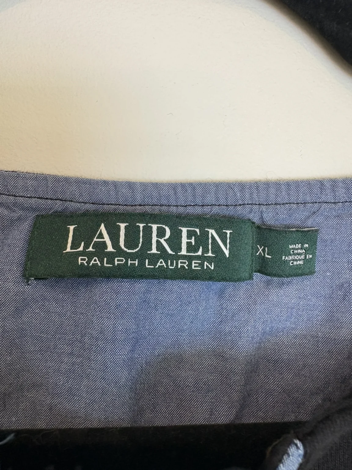 Image for Henley bleu marine Lauren Ralph Lauren, taille XL, excellent état