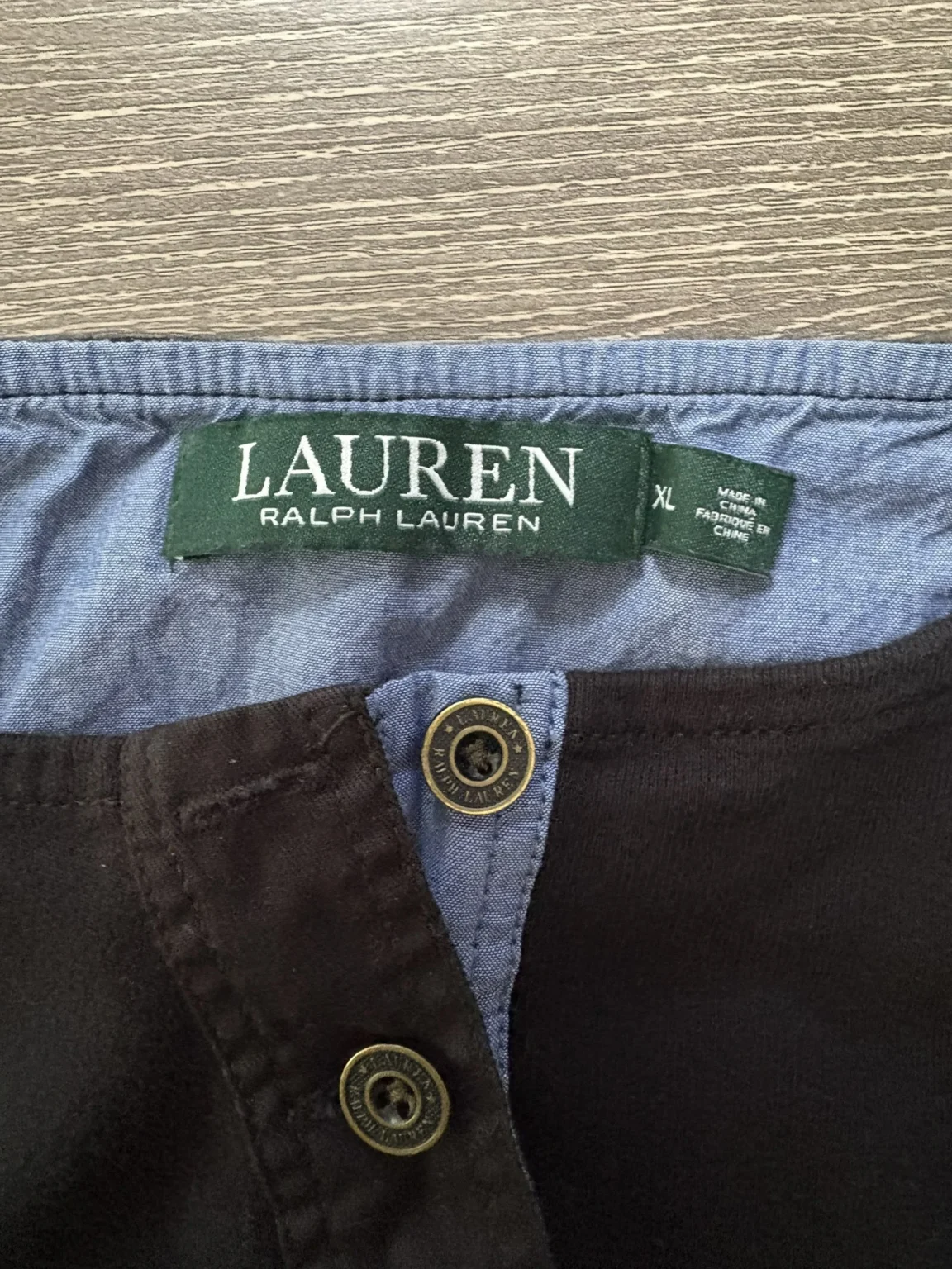 Image for Henley bleu marine Lauren Ralph Lauren, taille XL, excellent état