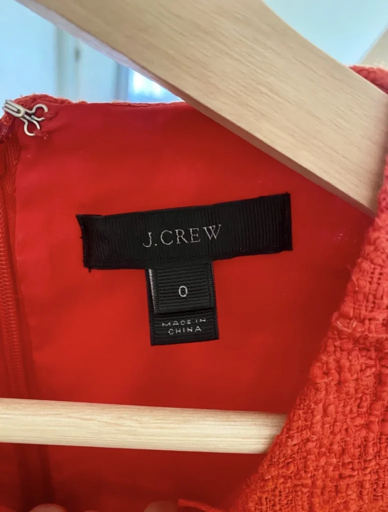 Image for J.Crew red dress