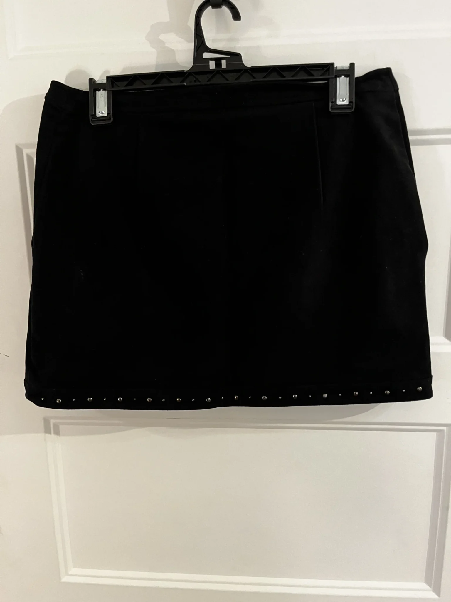 Image for Black suede skirt
