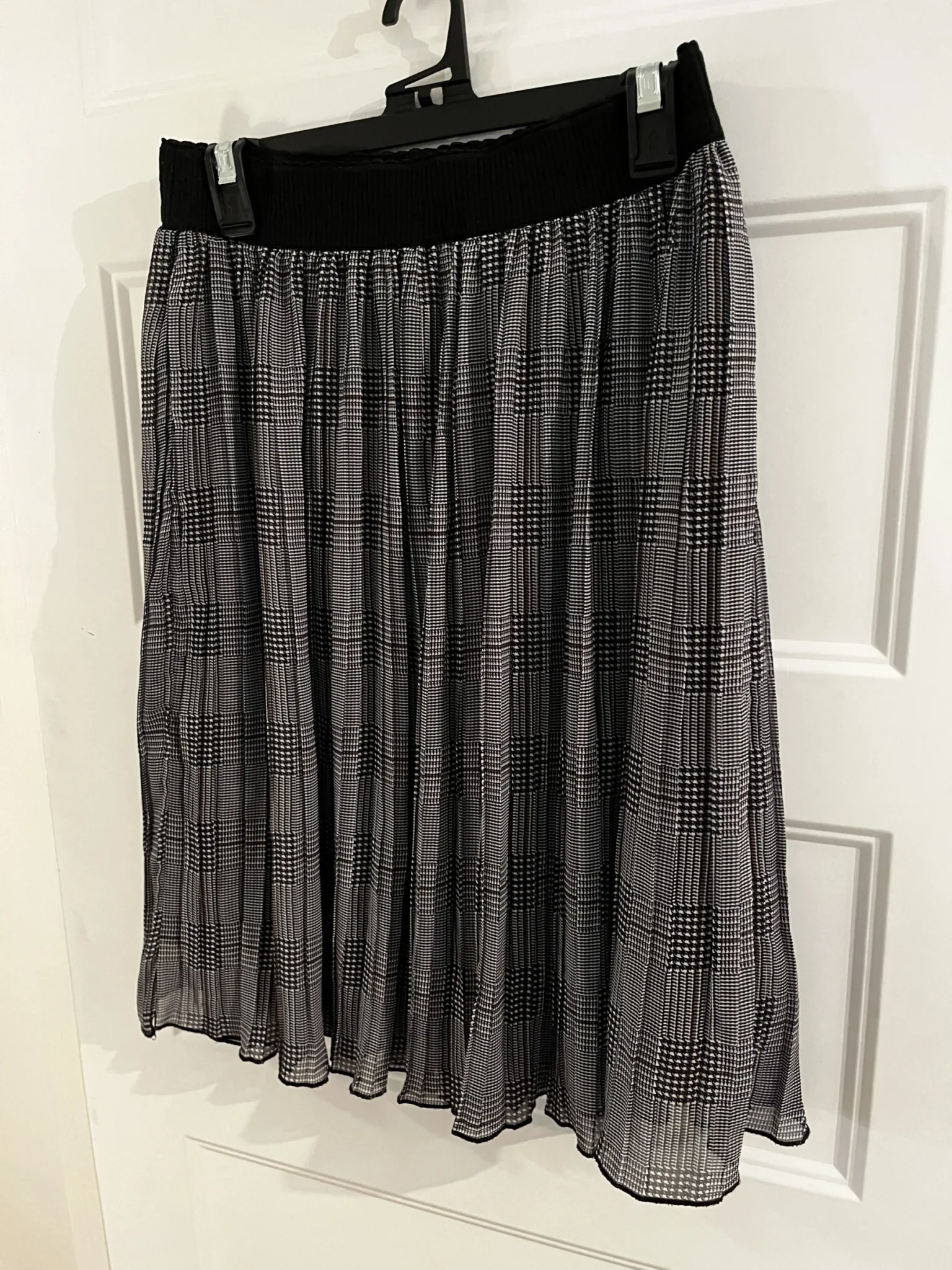 Image for Checked ankle-length skirt