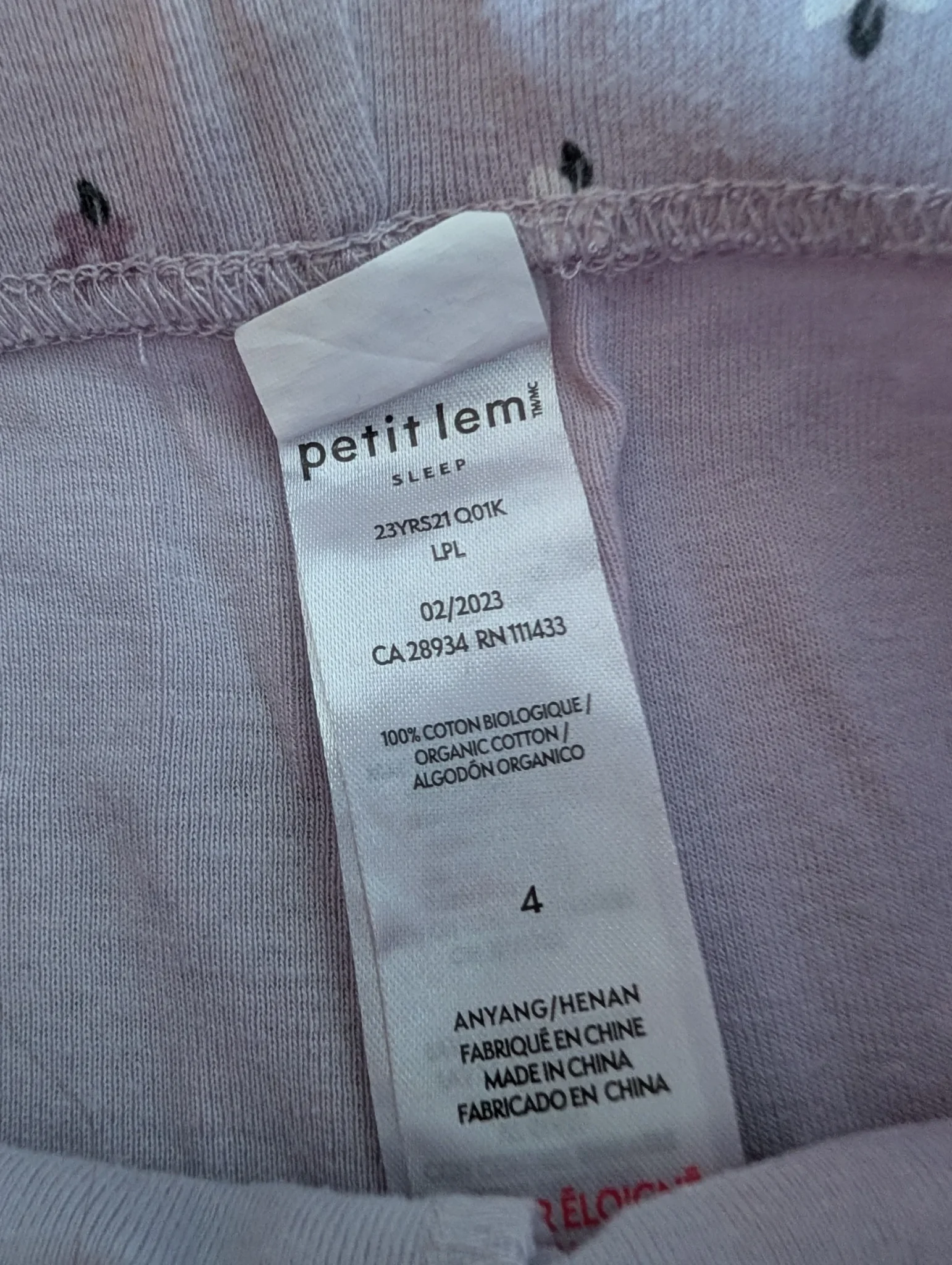 Image for Pantalon de pyjama petit lem