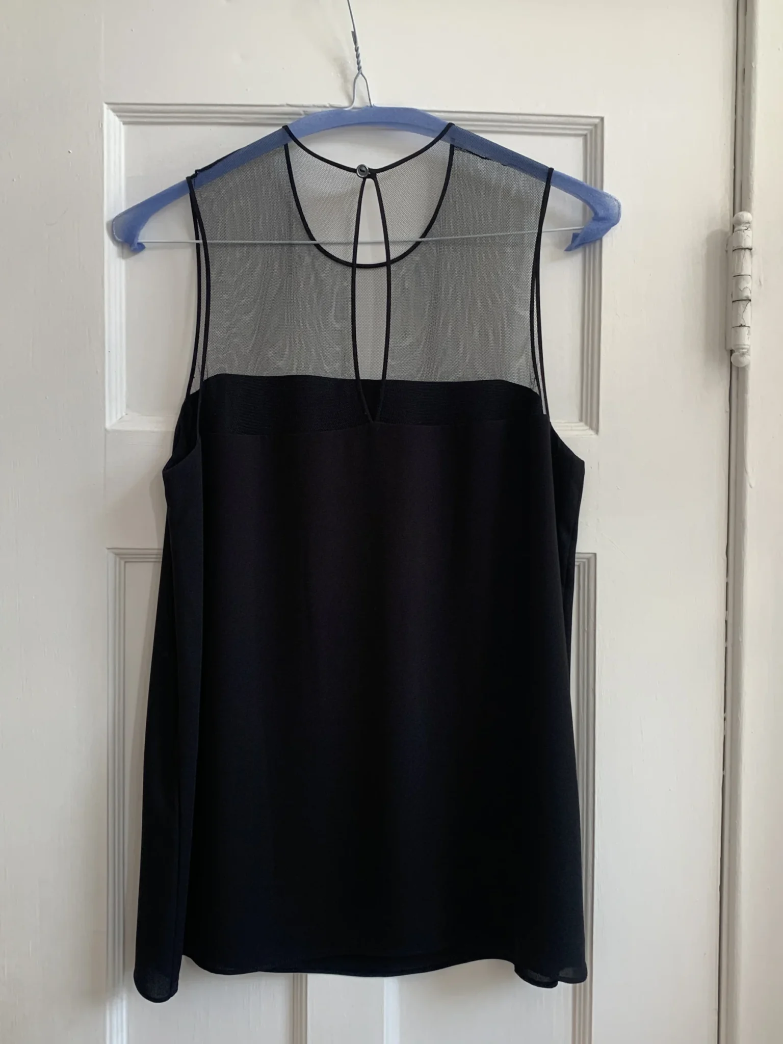 Image for Black sleeveless blouse