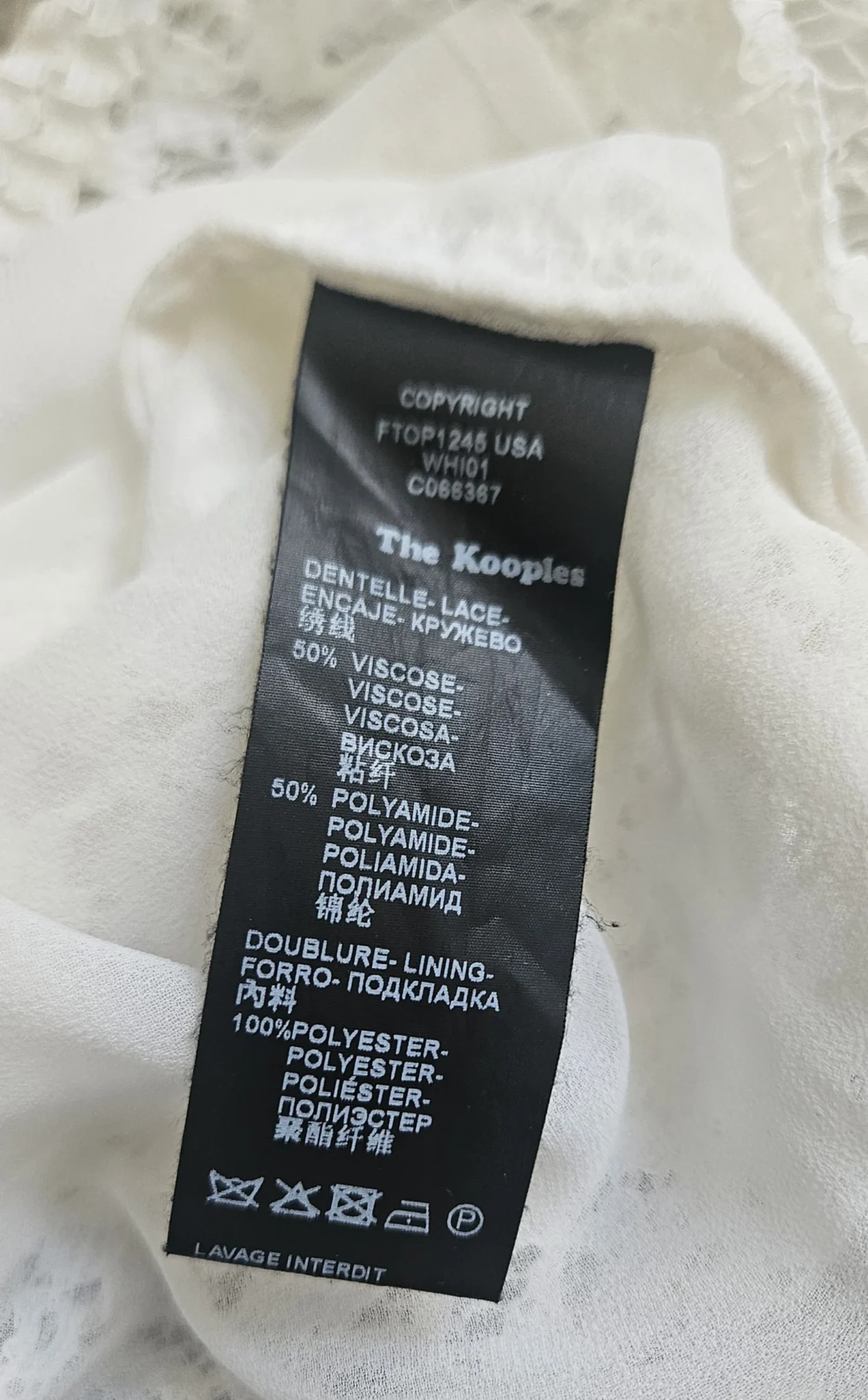 Image for 🌷Lace blouse - The Kooples