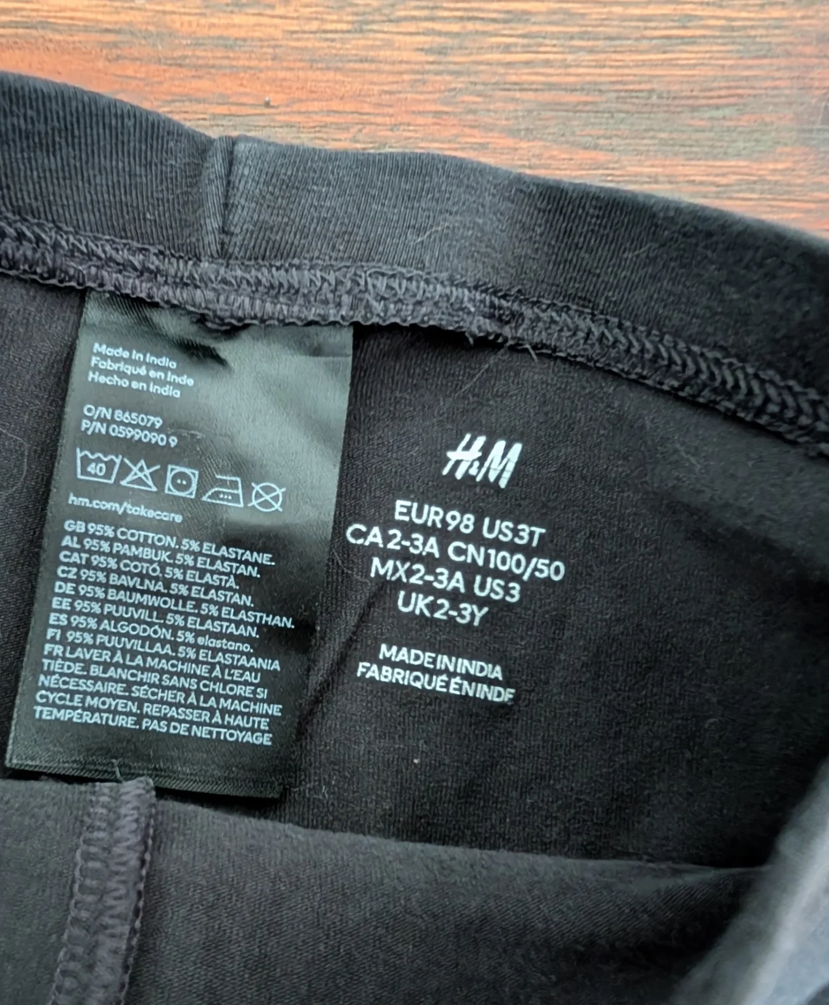 Image for HM biker shorts, age 3