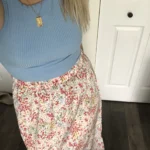 Thumbnail for Dailystory floral skirt