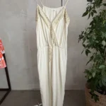 Featured thumbnail for A lightweight, flowing fabric jumpsuit with embroidery