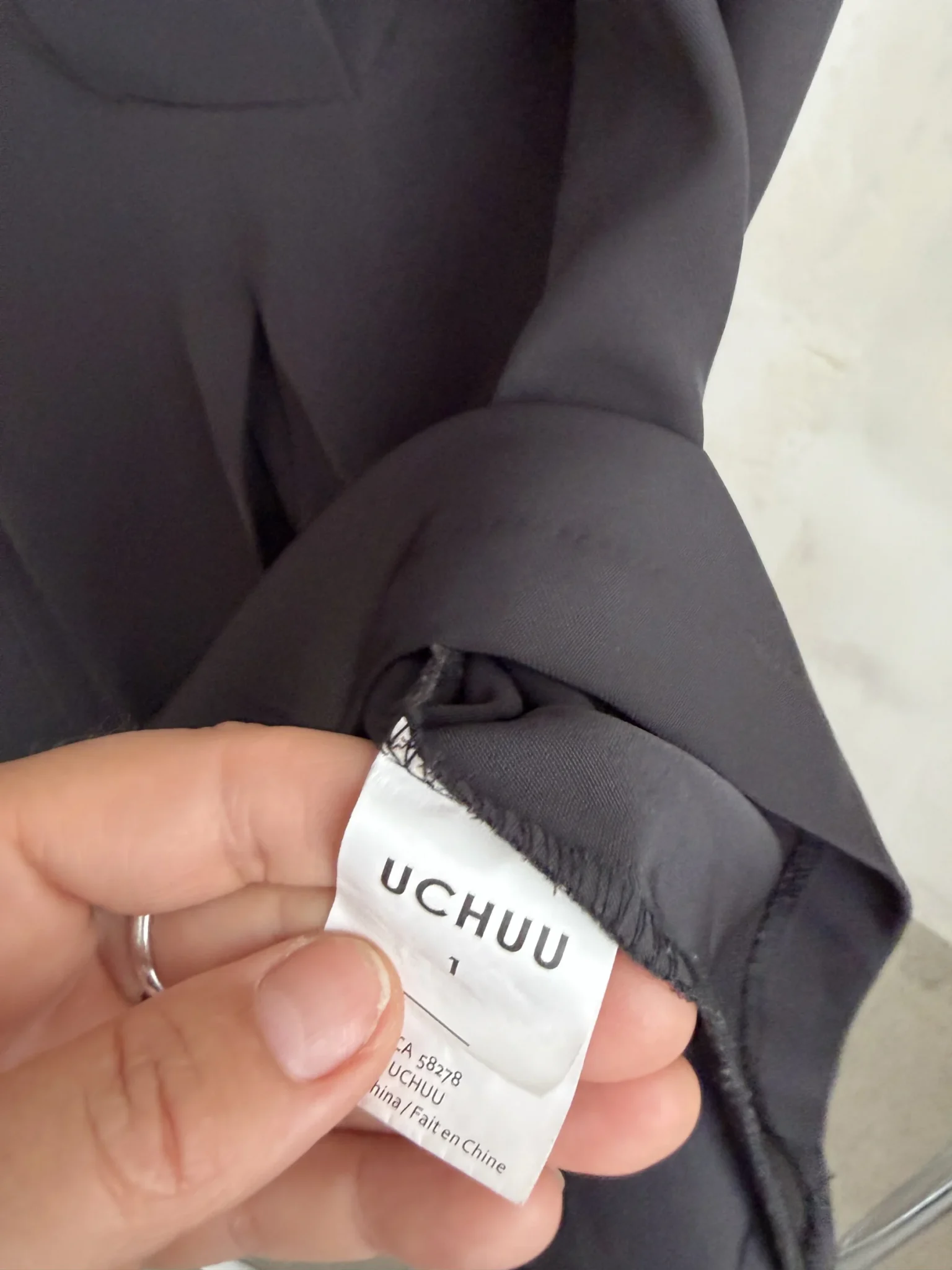 Image for UCHUU top in flowing fabric