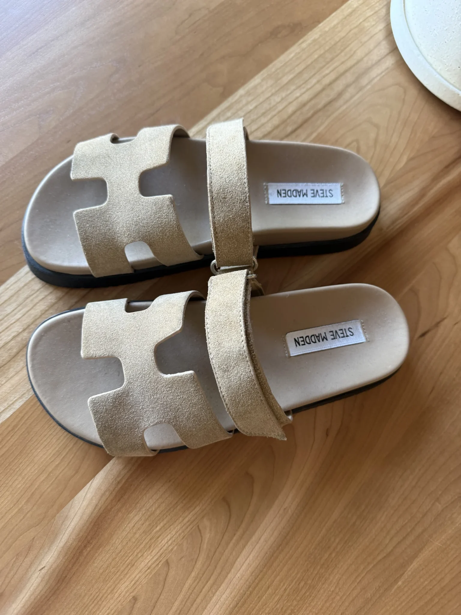 Image for Beige suede sandals
