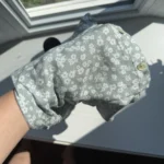 Thumbnail for Jupe courte bleu-vert à fleurs
