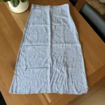 Featured thumbnail for Blue skirt with white flowers