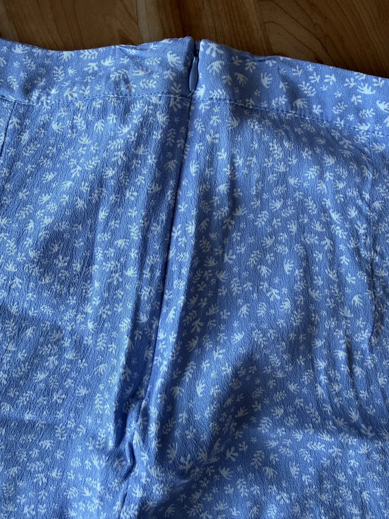 Image for Blue skirt with white flowers