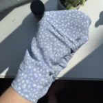 Thumbnail for Blue skirt with white flowers
