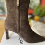 Thumbnail for Brown suede ankle boots