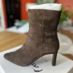 Thumbnail for Brown suede ankle boots