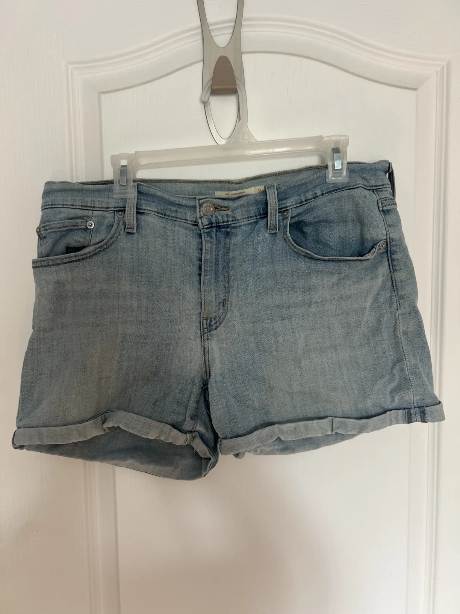 Featured image for Mid-length Levi’s shorts