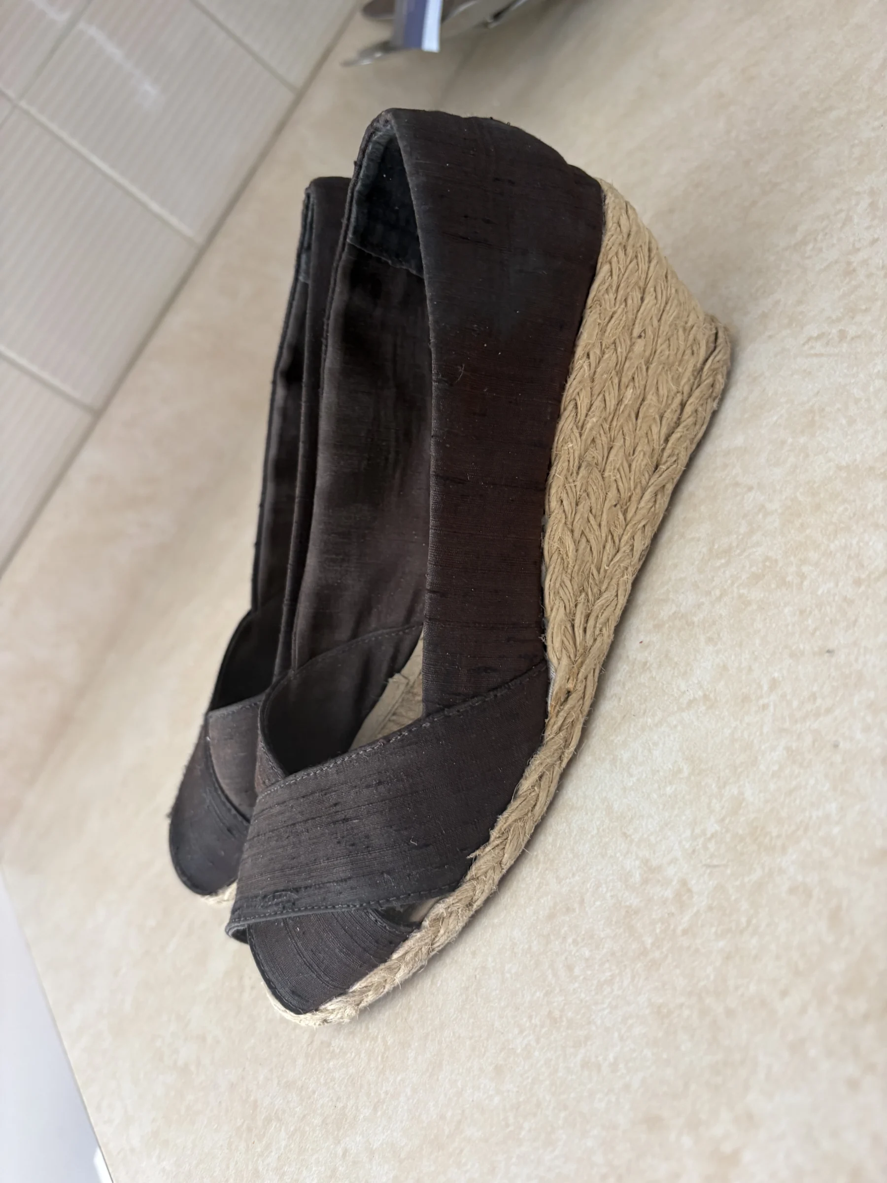 Espadrilles brun Ralph Lauren seconde main