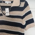 Thumbnail for Haut tricot rayé