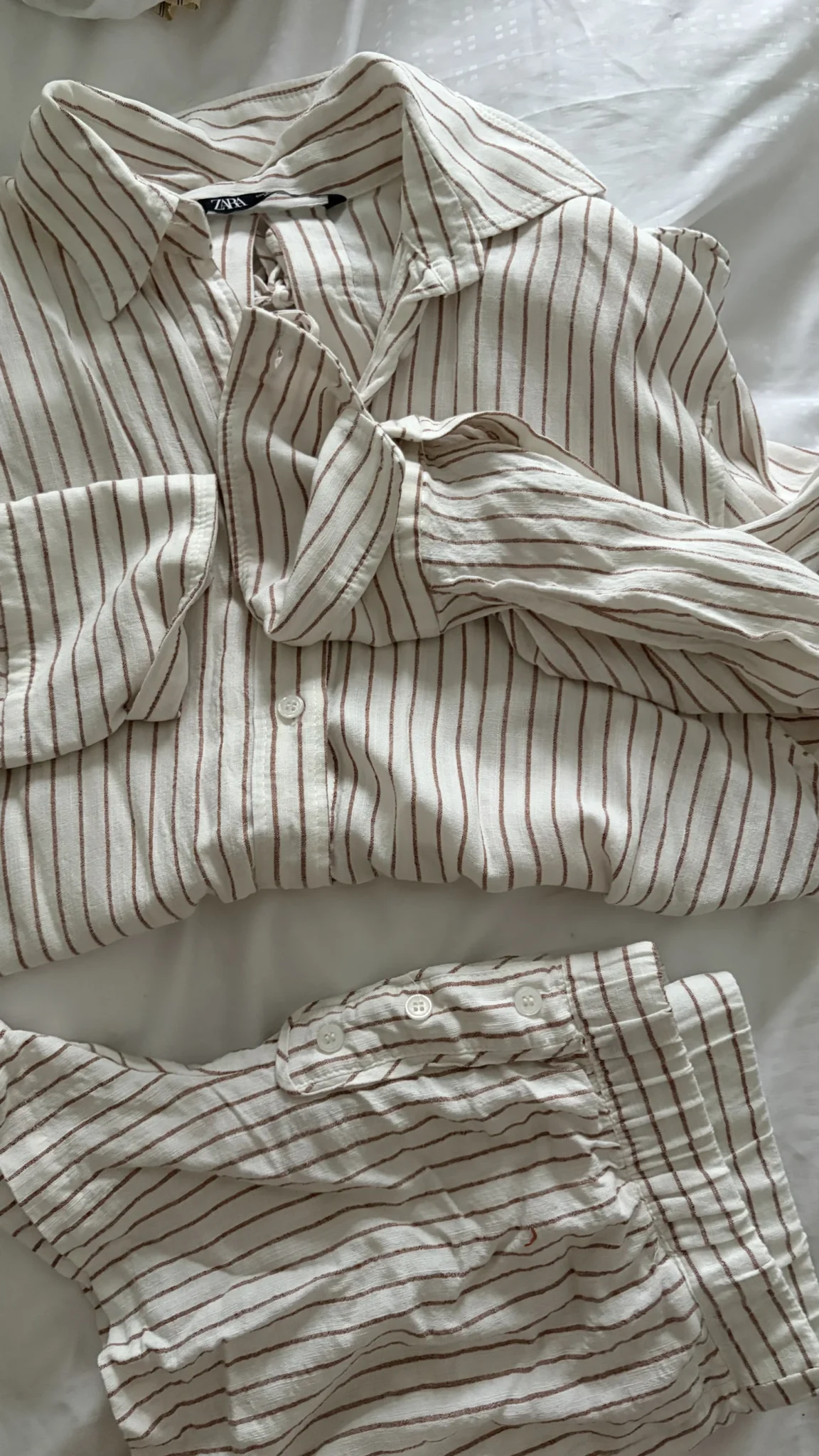 Featured image for Ensemble lin beige et blanc