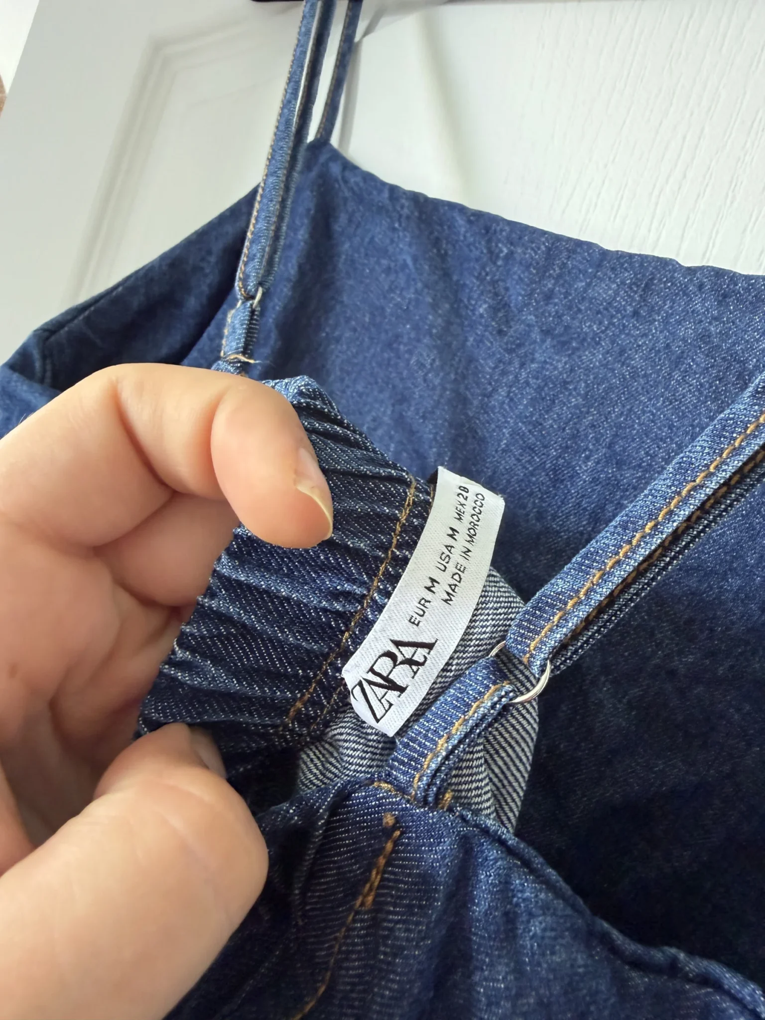 Image for Robe longue en jean Zara taille M