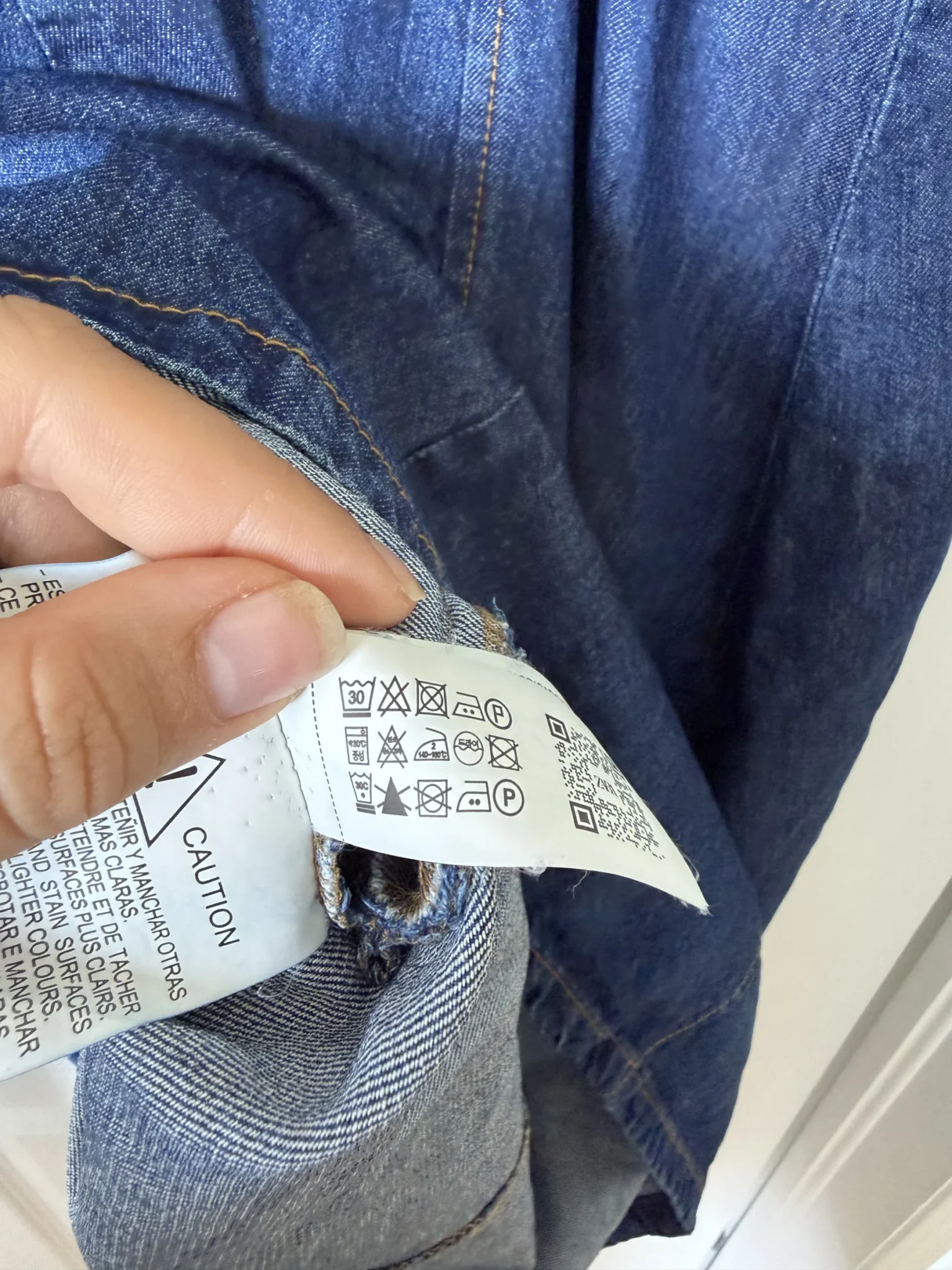 Image for Robe longue en jean Zara taille M