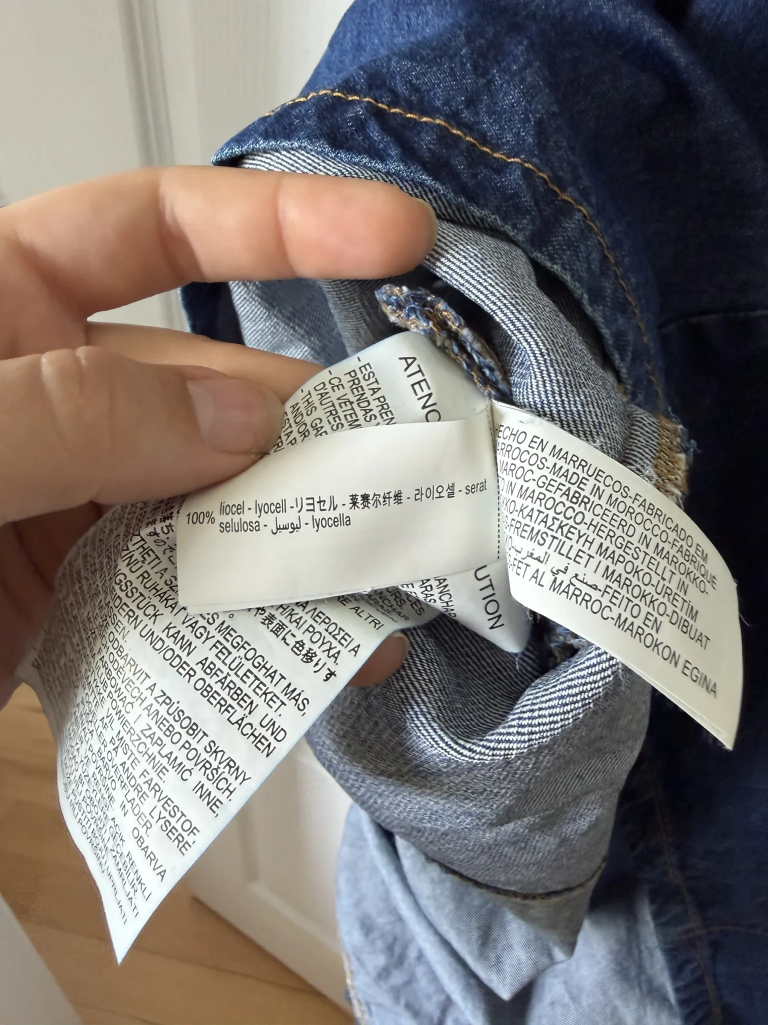 Image for Robe longue en jean Zara taille M
