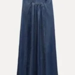 Thumbnail for Robe longue en jean Zara taille M