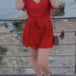 Thumbnail for Combinaison short corail taille L Camaïeu