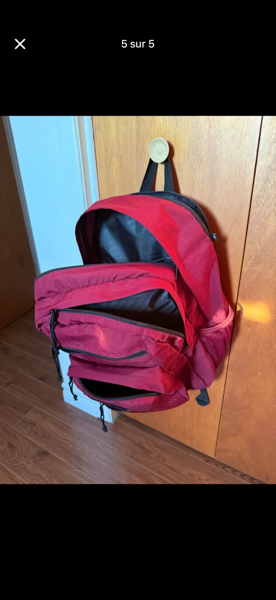 Image for Sac à dos Jansport rouge bourgogne
