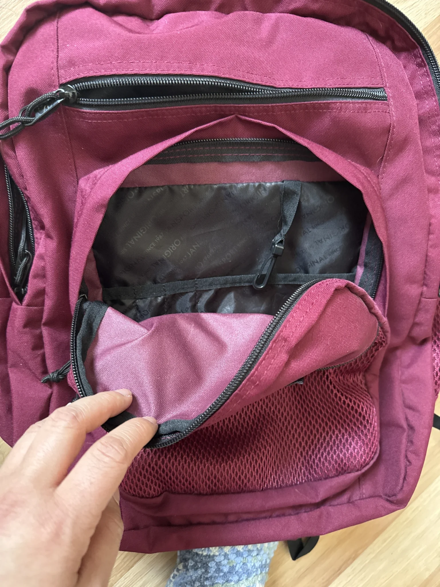 Image for Sac à dos Jansport rouge bourgogne